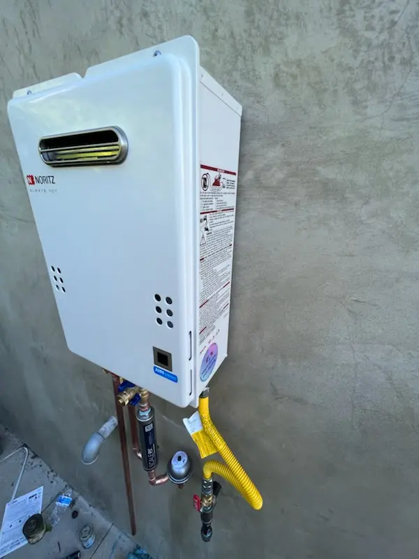 Tankless water heater installation for Raintree Gardens homes
